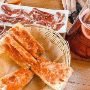 Some tapas in Montjuic.